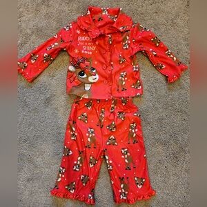 Girls 2 piece Christmas pajamas